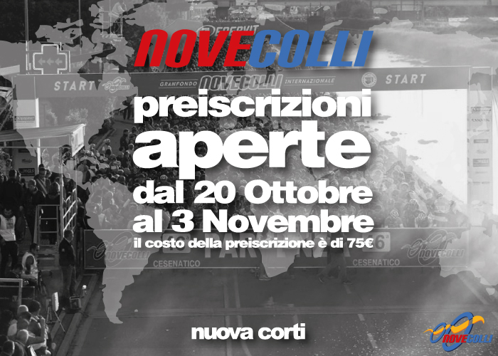 Granfondo NoveColli, Preiscrizione, Nuova Corti, Modena, Sassuolo, Reggio Emilia, Bici da Strada, MTB